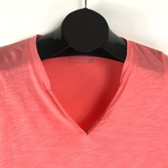 Eddie Bauer Split V-Neck Tee Women's Size Small Pink Long Sleeve Knit Outdoor - Picture 4 of 12